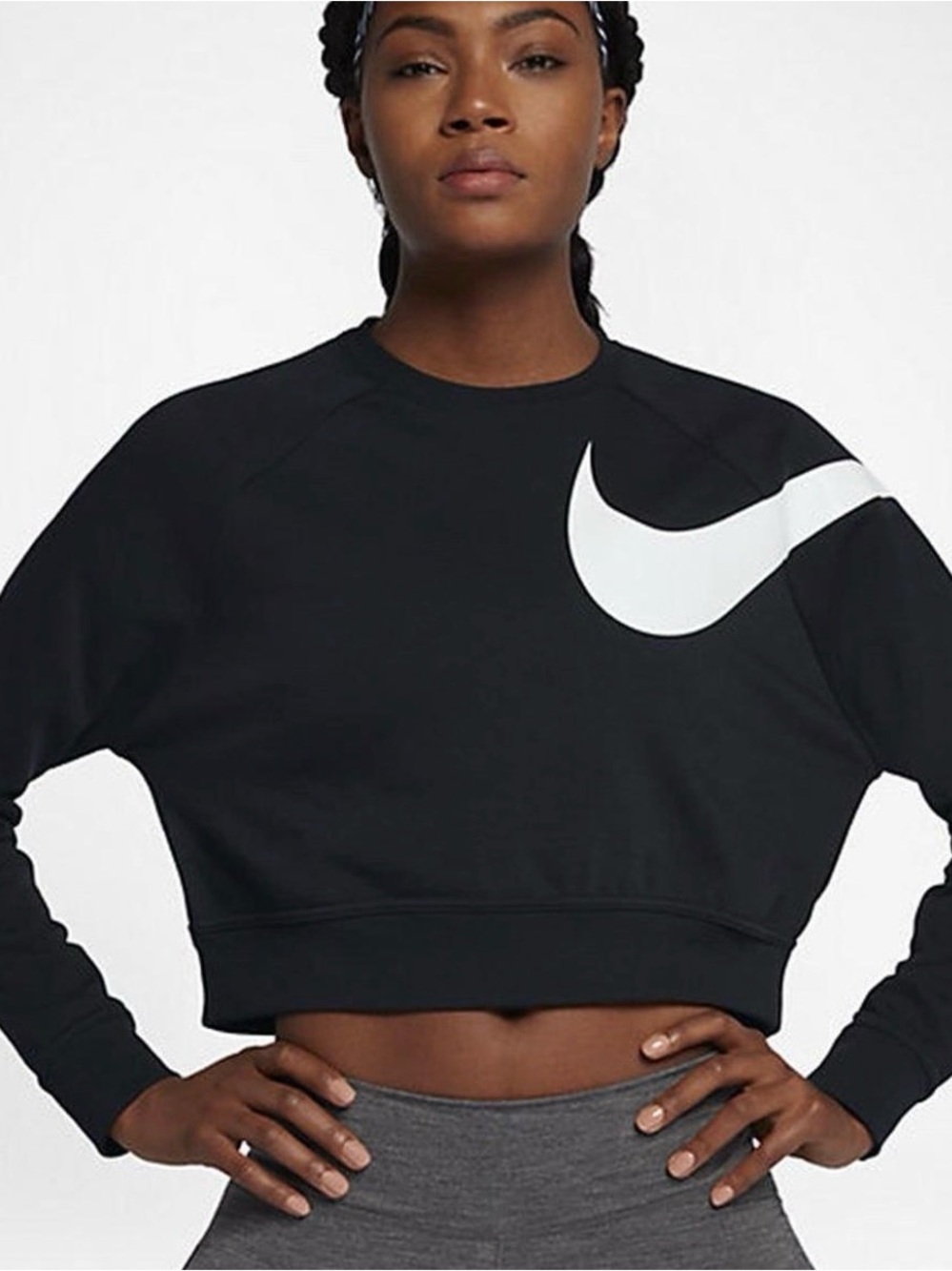 Nike Cropped Crewneck Sweatshirt